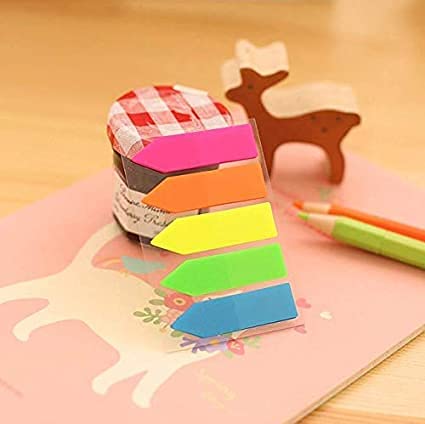 375 Pieces Sticky Notes, Index Tabs Arrow Flags - Office, College, School Pack Of 3 X 125 Each
