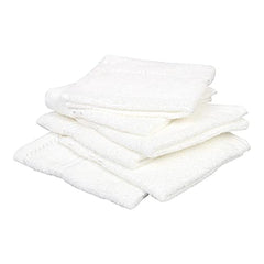 Jenny Denial 100% Cotton Face Towel Soft & Absorbent 1500 Gsm (White) - Set Of 12