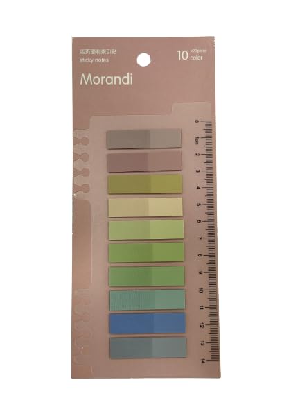 Sticky Note, Colored Writable & Repositionable Book Flags Tabs Strip Index Tabs - No 6