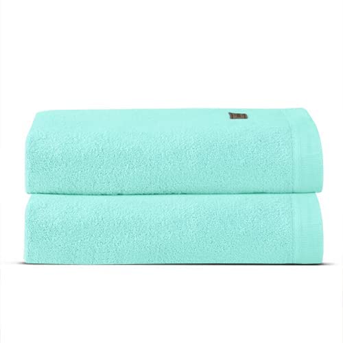 Spread Spain Bamboo Bath Towels 360 Gsm | Large Size Bamboo Bath Towel High Absorbent & Soft Bath Towel For Men & Women 2 Piece (Mint)
