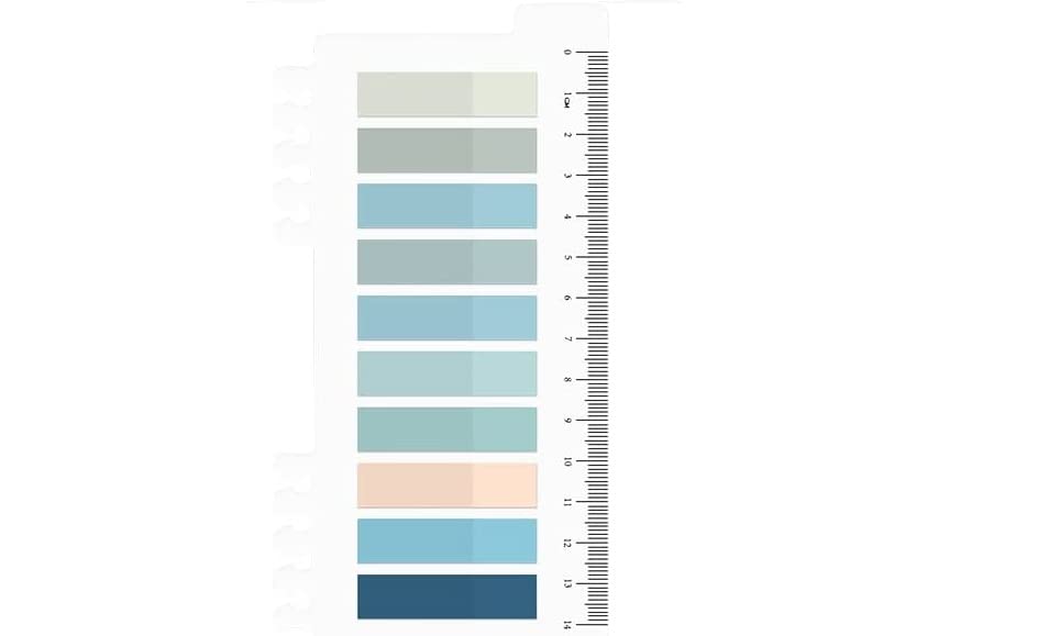 10 Colors Sticky Tabs, Sticky Tabs, Book Tabs, Index Tabs, Transparent Sticky Note - Multicolor