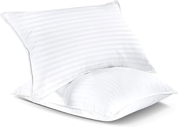 Bed Pillows, Down Alternative Bedding Cooling Pillow For Sleeping, White, Standard Size - 27 X 17 Inch | Soft & Breathable Cover, Soft Pillow, Easy Care, Comfortable Pillow - Pack Of 4