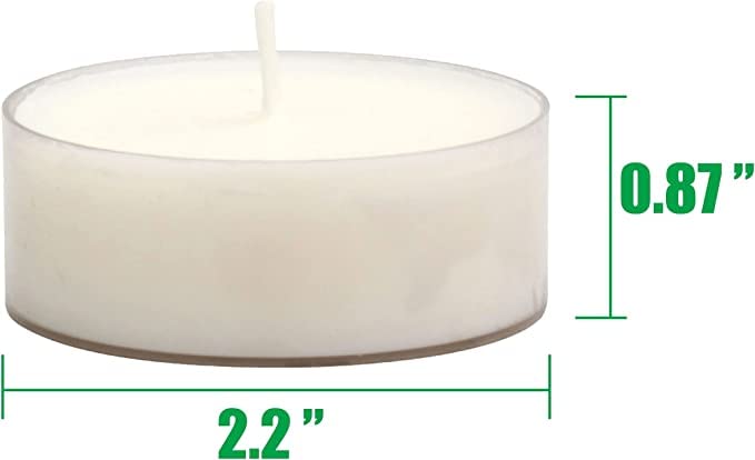 ACRYLIC EMPTY TEALIGHT CANDLE PACK OF 50 | CUPS HOLDERS DIY MAKING WITH WICKS