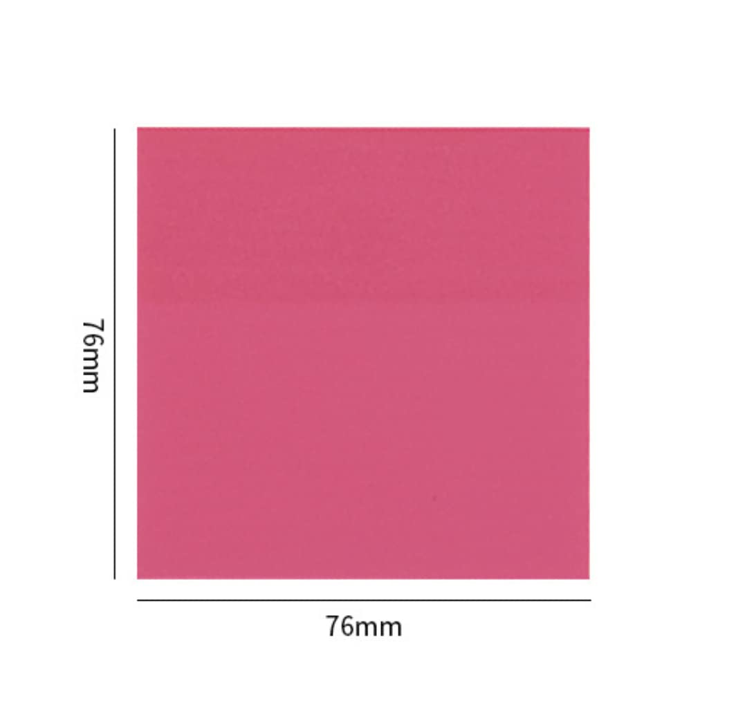 Transparent Sticky Notes 50 Sheets Paper Daily Check List School Stationery | Pack Of 3, Pink