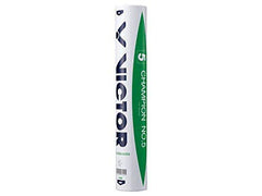 Victor Champion No 5 Duck Feather Badminton Shuttlecock Speed 77 , White | Pack Of 12