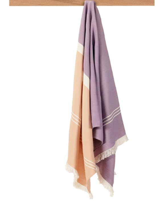 Velve 100% Bamboo Bath Towel 270 Gsm | 2x Softer & Absorbent Than Cotton Towels | Skin Friendly With Non-Toxic Colors (Purple)