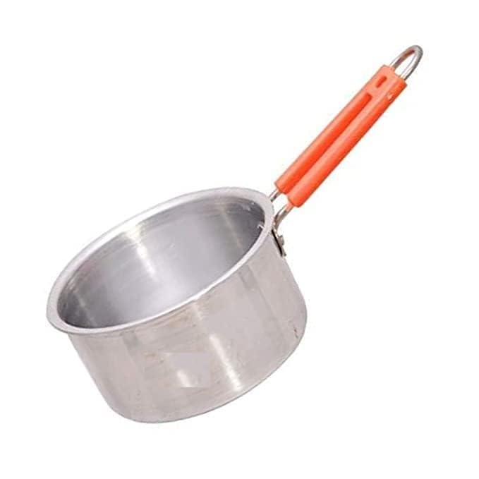 Silver Aluminium Saucepan - 1 Liter | Pure Aluminium Sauce Pan, Tea Pan Or Milk Pan