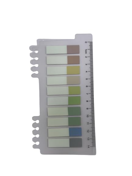 Sticky Note, Colored Writable & Repositionable Book Flags Tabs Strip Index Tabs - Square 2