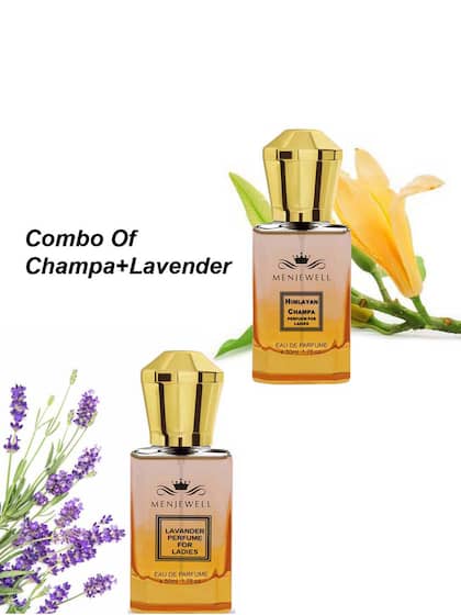 Menjewell Himalayan Champa + Lavender Eau De Parfum 50ml 1.7 Fl.oz. Each Pack Of 2 Long Lasting | Perfume For Ladies