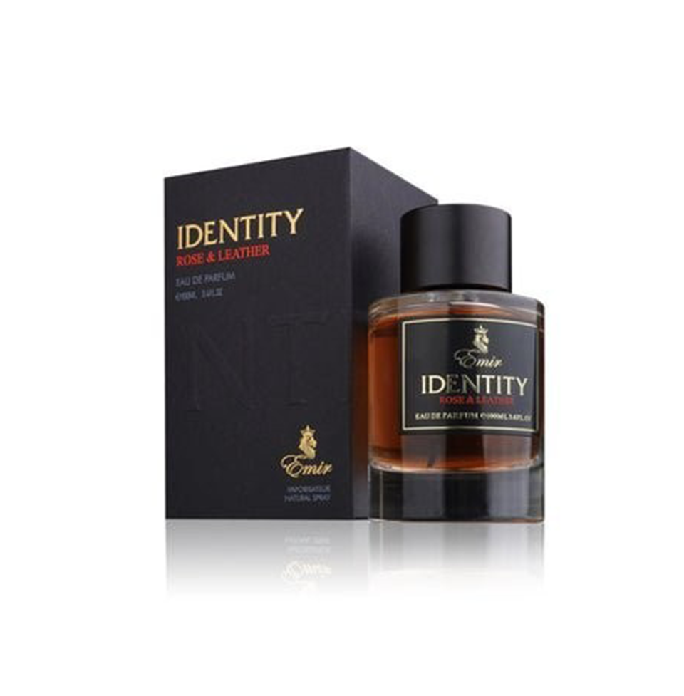 Emir Identity Rose & Leather Eau De Parfum 100ml 3.4 Fl.oz. Unisex Luxury Fragrance | Long Lasting