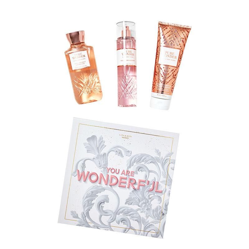 BATH & BODY WORKS PURE WONDER GIFT BOX SET 3 PCS 767ML 25.9 FL.OZ.