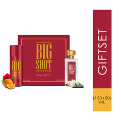 Oscar Luxury Bigshot Deo & Perfume Gift Set (red) 150ml 5 Fl.oz. | Premium Long Lasting Perfume 50ml 1.69 Fl.oz. For Unisex | Skin Friendly | Eau De Parfum | Valentine Day Gift Combo