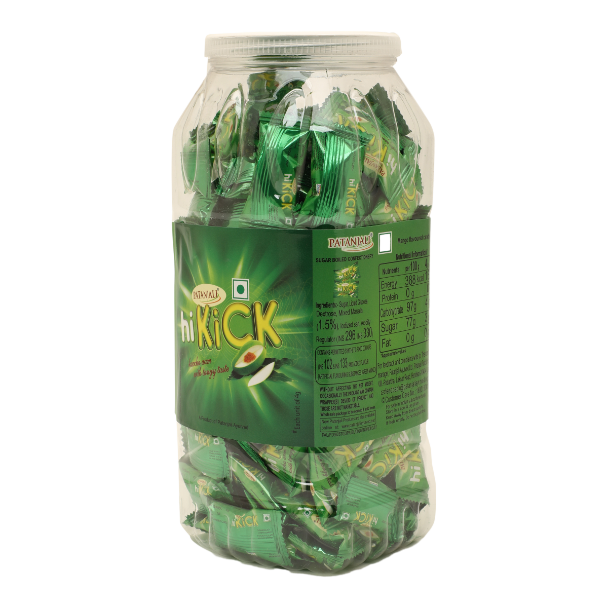 Patanjali Hikick Candy - Kacha Aam (Jar) 600gm