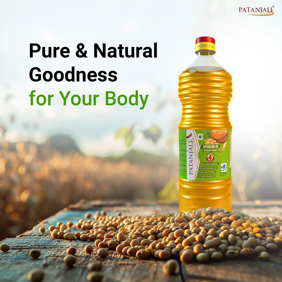 Patanjali Fortified Soyabean Oil (B) 1liter