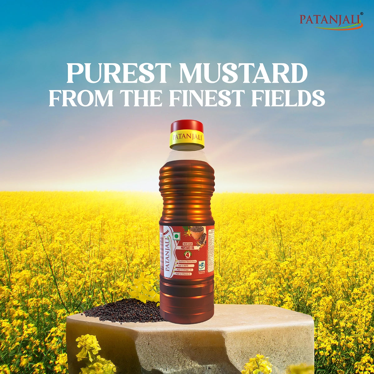 Patanjali Kachi Ghani Mustard Oil 200ml