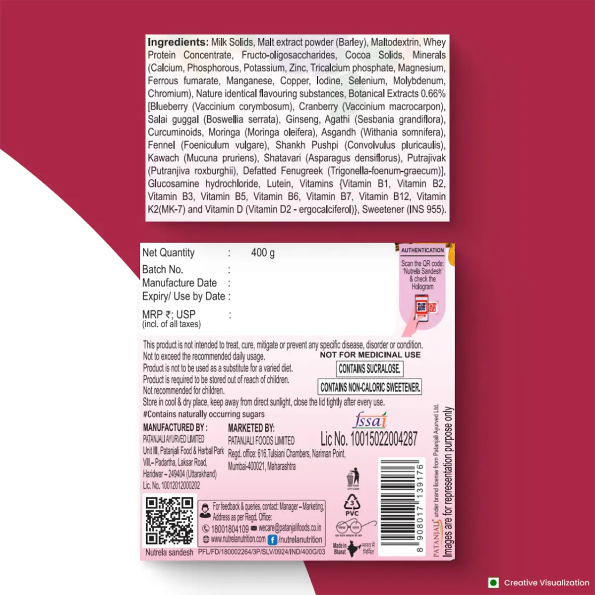 Patanjali Nutrela Women'S Superfood, With Helps Improve Stamina, 400gm