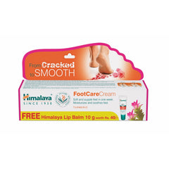 Himalaya Foot Care Cream, Moisturizes And Soothes Feet 20gm + Lip Balm 10gm