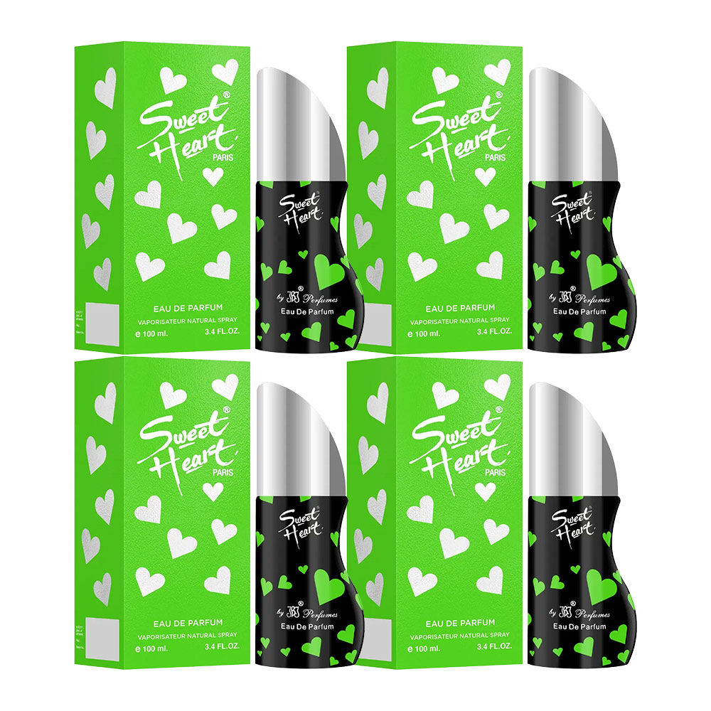 Sweet Heart Green Eau De Perfume 4pcs 400ml 13.5 Fl.oz.