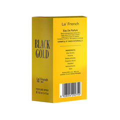 La French Black Gold Eau De Parfum Spray For Men 100ml 3.4 Fl.oz.