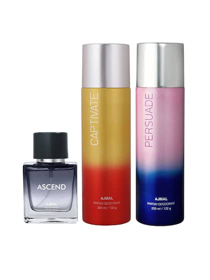 Ajmal Captivate & Persuade Deodrant 200ml 6.7 Fl.oz. +  Ascend Eau De Parfum 50ml 1.6 Fl.oz. For Unisex | Combo Of 3