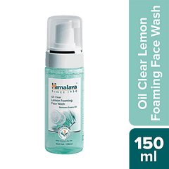 Himalaya Oil Clear Lemon Foaming Face Wash, Soap-Free Formulation That Gently Cleanses Your Face & Removes Excess Oil | 150ml