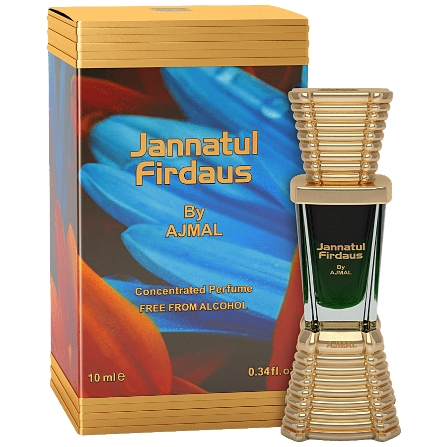 Ajmal Jannatul Firdaus Cp + Aura Cp Attar Perfume Oil Oriental 10ml & Aretha Eau De Parfume 50ml 1.6 Fl.oz.  For Men & Women