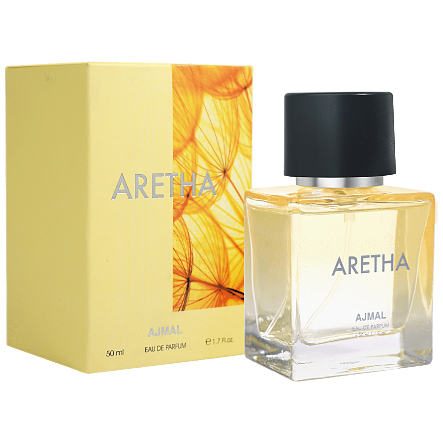 Ajmal Aura & Impress Concentrated Perfume Oil Alcohol-free Attar 10ml For Unisex And Aretha Eau De Parfum 50ml 1.6 Fl.oz. For Men & Women