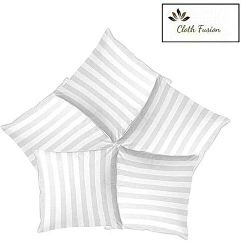 Microfiber Cushion Pillow, Durable Sofa Pillow For Home Décor, White - 16 X 16 Inch | Sofa Cushions, Throw Pillow, Lightweight, Easy To Maintain, Soft Cushion Filler - Set Of 5