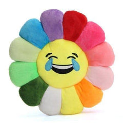 Emoji Smile Cushion Pillow For Sofa Chair, Printed Velvet Cushion, Funny Smile - 16 X 16 Inches | Emoji Pillows Cushion For Kids Bed Room | Soft Printed Cushions With For Gift - Pack Of 1