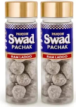 Panjon Swad Imli Ram Laddoo Mukhwas 260gm, (130gm *2 Bottles) | Digestive Mouth Freshener