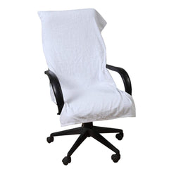 Lrsdaa 100% Cotton Single Large Ultra Soft Chair Towel 550 Gsm (White)