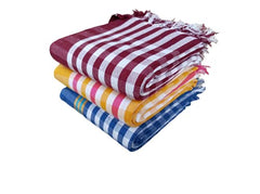 Cotton Small Bath Towels 600 Gsm | Manufactured Pure Cotton Towels Suitable For All (Set Of 3) -Multicolor