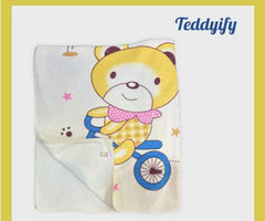 Teddyify Soft Cotton Baby Bath Towel 250 Gsm | Infants, New Born Babies Towel High Absorbent, Soft Cotton Premium Washcloth (Multicolor)