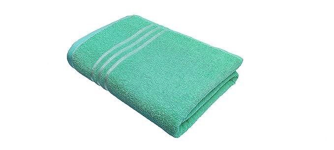 Hanorix 100% Cotton Large Size Bath Towel 900 Gsm | Soft Bath Towel For Men & Women Ultra Absorbent Cotton Towel Soft & Absorbent Towel (Mine Green) - Pack Of 2