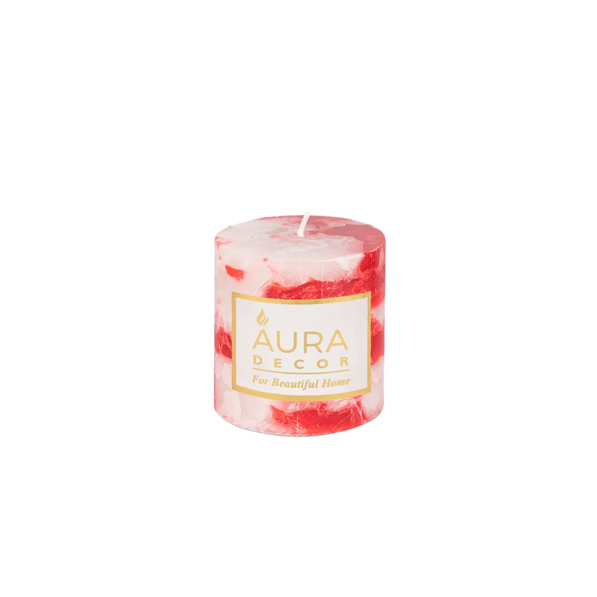 APPLE CINNAMON CHUNK HIGHLY FRAGRANCE PILLAR CANDLE 3INCH HOME DECOR ?CANDLE