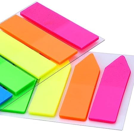 375 Pieces Sticky Notes, Index Tabs Arrow Flags - Office, College, School Pack Of 3 X 125 Each