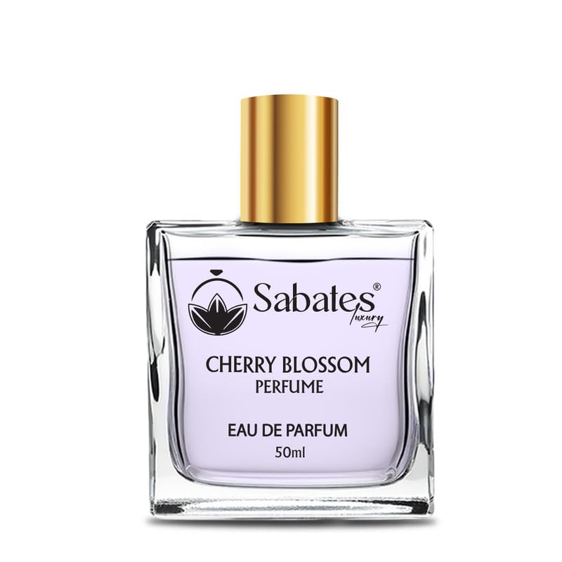 Sabates Cherry Blossom Eau De Parfum 50ml 1.6 Fl.oz. | Women’s Premium Perfume | Long Lasting, Floral, Fruity, Musk