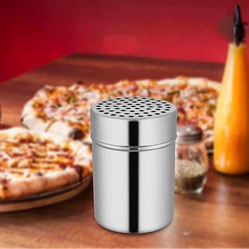 High Grade Stainless Steel Prata Chilly Shaker 10 Cm, Silver | Rust Free, Easy To Clean & Dishwasher Safe