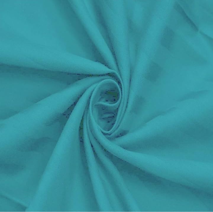 Bedsheet Single Bed With 1 Pillow Cover - 60 X 90 Inches, Aqua Blue | Ideal For Home, Hotel, Guest House | Soft, Elegant Microfiber For Ultimate Comfort
