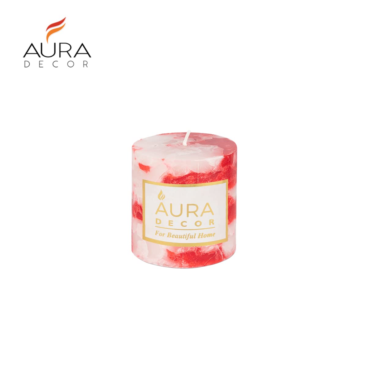 APPLE CINNAMON CHUNK HIGHLY FRAGRANCE PILLAR CANDLE 3INCH HOME DECOR ?CANDLE