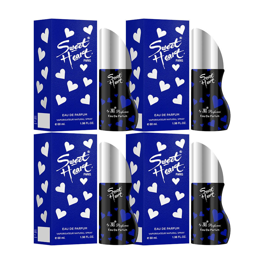 Sweet Heart Blue Eau De Perfume 4pcs 240ml 8.1 Fl.oz.