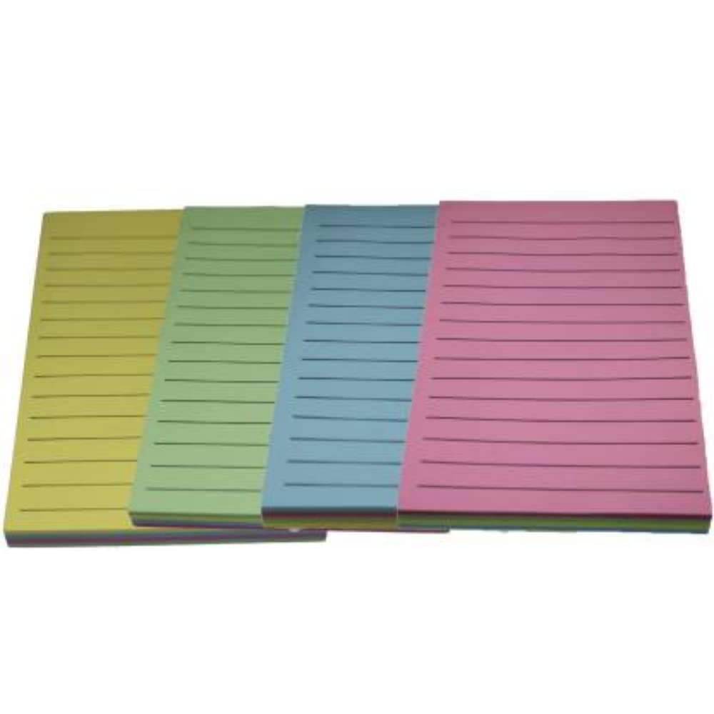 Lined Sticky Notes Pad - 200 Sheets | Pack Of 2, Sticky Note100 Sheet In Each (4 Color In Sheet)