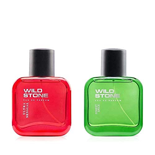 Wild Stone Forest Spice & Ultra Sensual Men EDP Perfume 60ml 2.0 Fl.oz.| Long Lasting | Perfect For Partywear