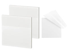 Transparent Sticky Note Sheet - 100 Sheet Count Notepad For Lists & Longer Notes, Pack Of 1 White