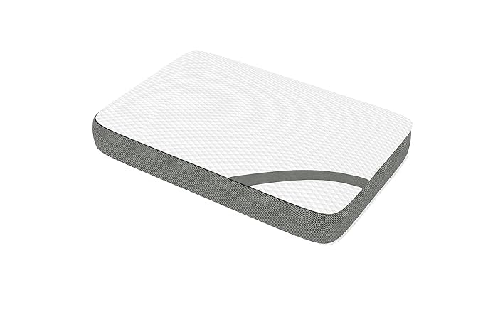 Memory Foam Pillow For Sleeping, Cervical Pillow For Pain Relief, White & Grey | Pillow For Neck, Shoulder & Back Pain Relief | Orthopedic Pillow, Versatile & Multipurpose - Pack Of 1