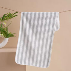 Homecloud Ultra Soft Bath & Face Towel 400 Gsm | 3x Softer Than Cotton Towels Highly Absorbent & Ultra Fast Dry Perfect For Home, Pool, Spa & Gym | Set Of 2 (Grey)