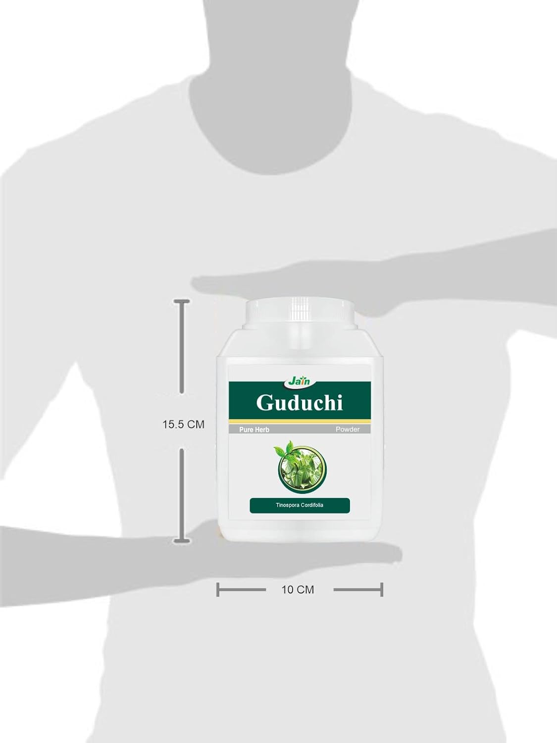 Jain Guduchi Stem Powder 100% Pure, Vegan & Paraben Free, Strengthens The Tissues, Bolsters Immunity & Promotes Vitality | 400gm 0.8lbs