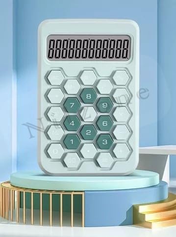 Nilzone Mechanical Switch Calculator Cute 12 Digit Large LCD Display And Buttons, Calculator With Large LCD Display Great For Everyday Life And Basic Office Work (Calculator-1)