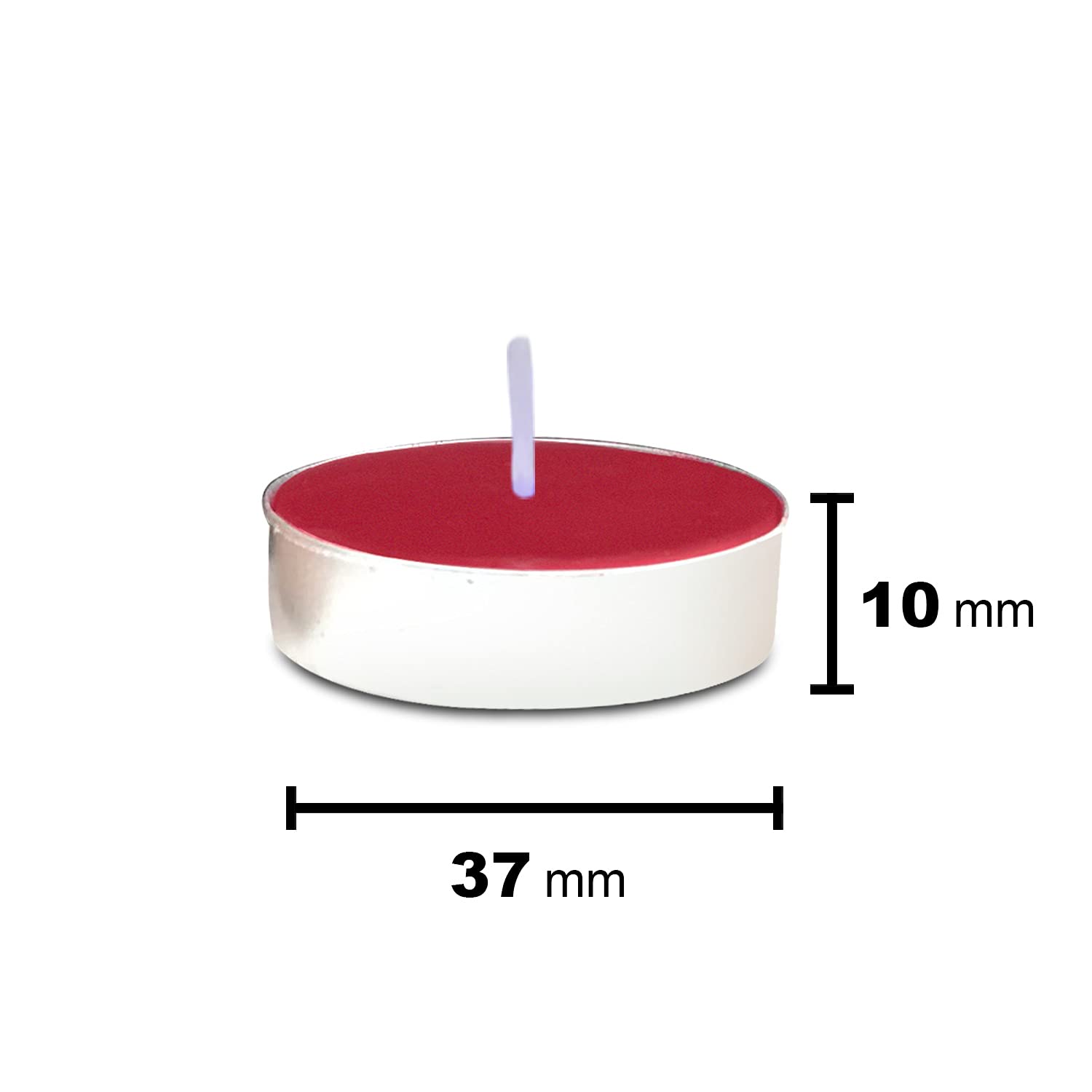 TEALIGHT CANDLE ENGLISH ROSE, PARAFFIN WAX | 3 HOUR BURNING TIME PACK OF 10
