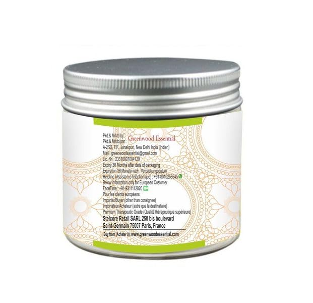 Greenwood Essential Pure Amla Powder (Indian Gooseberry) Emblica Officinalis Organic Certified 100% Natural Therapeutic Grade | 100gm 0.2lbs